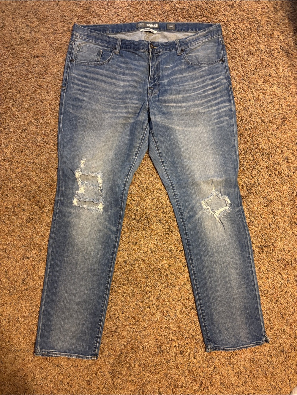 BKE Nolan Straight Leg Jeans in Blue Wash